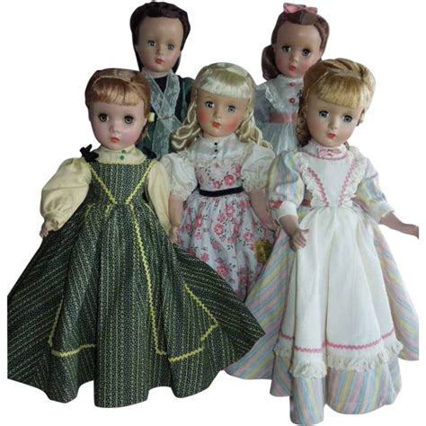 Stunning Set Of 1949 1950 Strung Madame Alexander Little Women Dolls