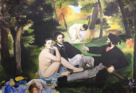Edouard Manet Le Déjeuner Sur L Herbe 1863 - Toile N°11 Le déjeuner sur l'herbe Edouard Manet