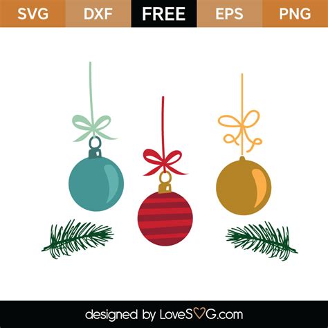 Christmas Ornaments - Lovesvg.com