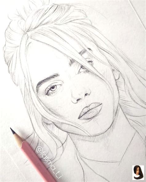 Her parents both work in the entertainment industry. #artof #Billie #Bleistiftskizze #drawing ideas pencil ...