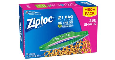 Sold & shipped by pharmapacks. Ziploc Snack Bags 280-Count ONLY $4.14 on Amazon - Daily Deals & Coupons