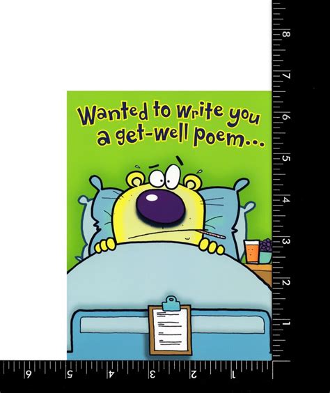 Funny Get Well Card Feel Better Sick Poem Joke By American Greetings