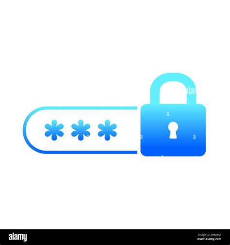 Password Notification And Lock Icon Isolated On White Background