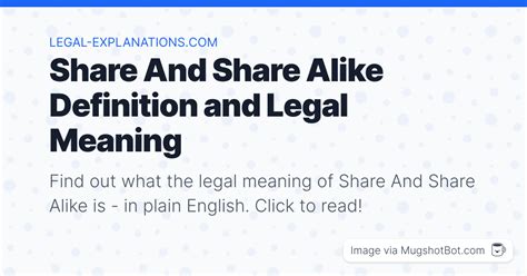 Share And Share Alike Definition What Does Share And Share Alike Mean