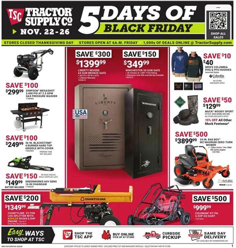 Tractor Supply 2024 Black Friday Ad Alice Benedicta