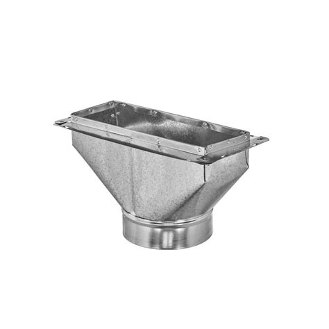 Master Flow 10 In X 6 In To 6 In Universal Register Box With Flange