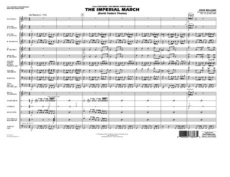 The Imperial March Darth Vaders Theme Conductor Score Full Score