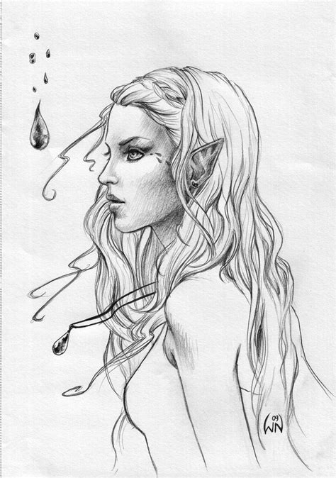 Pin By Shianne Bryan On Drawing Ideas Elf Drawings Elf Art Fantasy
