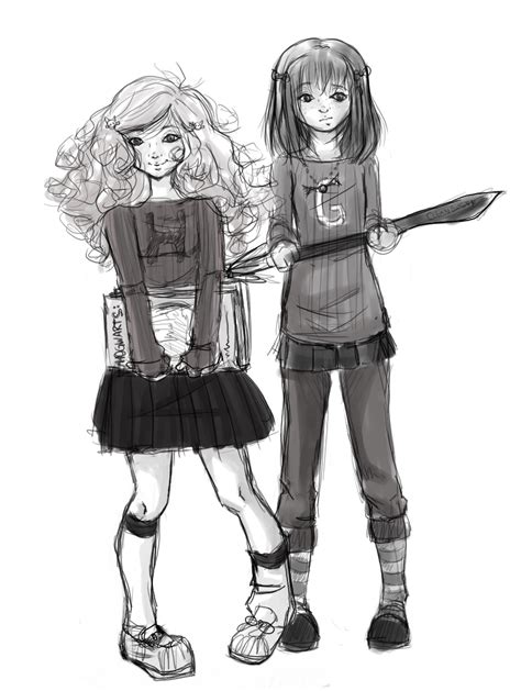 Sketchy Hogwarts Girls By Loriofpandora On Deviantart
