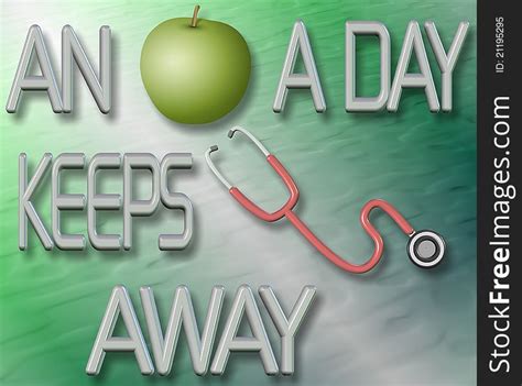 An Apple A Day Keeps Doctor Away Free Stock Images Photos