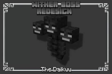 Wither Boss Redesign Bedrock Minecraft Texture Pack