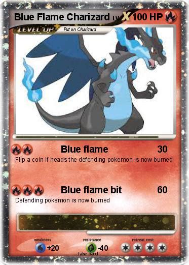 Charizard, known in japan as lizardon (リザードン, rizādon), is a pokémon in nintendo and game freak's pokémon franchise. Pokémon Blue Flame Charizard - Blue flame - My Pokemon Card