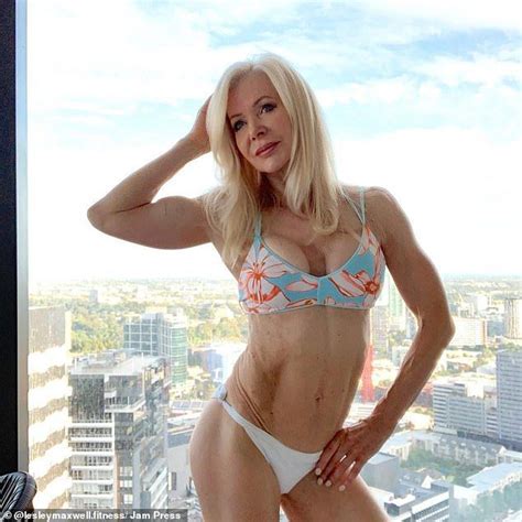 Fit Gran With Abs Of Steel Works Out Five Times A Week High Neck Bikinis Fitness