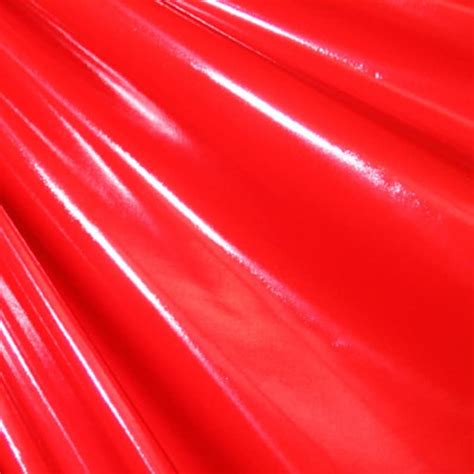 Shiny Finish On Poly Vinyl Fabric Red 4 Way Stretchper Etsy