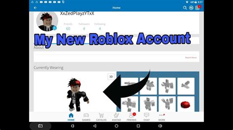 My New Roblox Account Youtube
