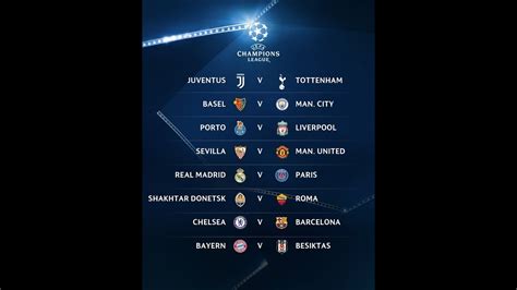 Fixtures for the football games of champions league. UEFA Champions League Draw 2017/18 Fixtures, Dates,Places ...