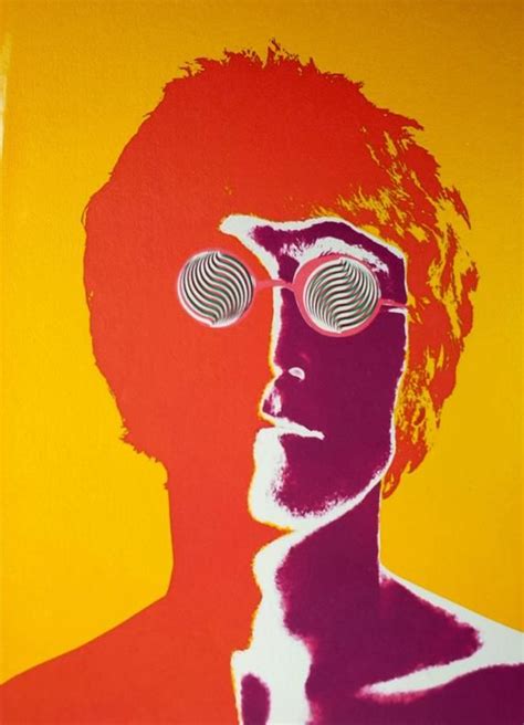 Andy Warhol Beatles John Lennon 1967 Hand Signed Lithograph Pop Art