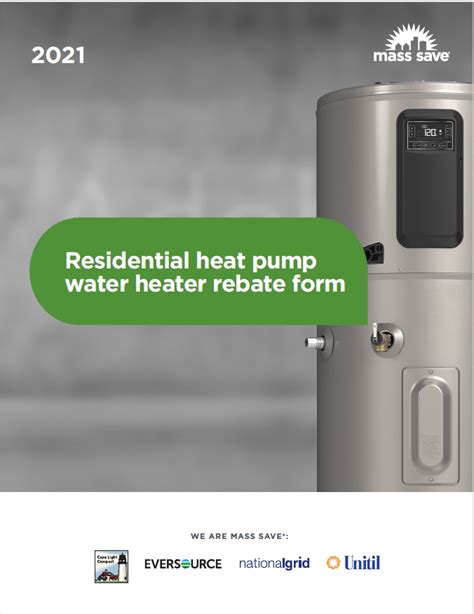 Heat Pump Water Heater Rebate Massachusetts