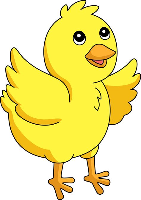 Chick Cartoon Colored Clipart Illustration Vector Art At Vecteezy