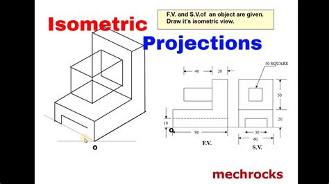 Engineering Drawing Isometric Projections Example 3 Youtube