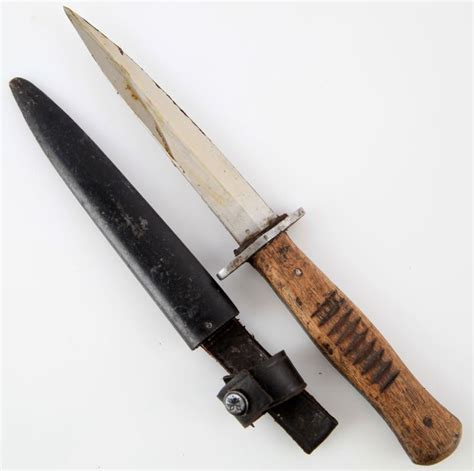 Wwi Wwii German Trench Knife With Scabbard
