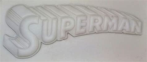 molde de silicone logo superman para confeitaria e biscuit