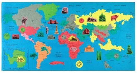 Wonderfoam® World Map Puzzle Game Searches World Map Puzzle Map