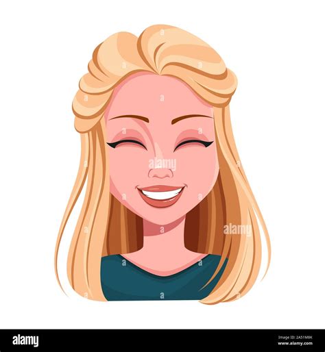 Laughing Blonde Stock Vector Images Alamy
