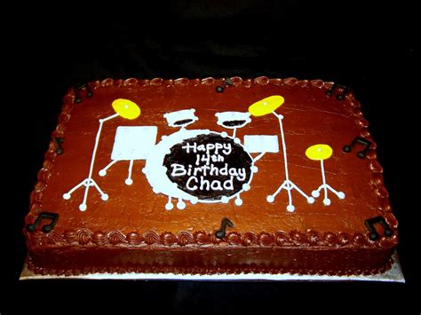 Cakes By Kristen H Sheet Cake With Drum Set