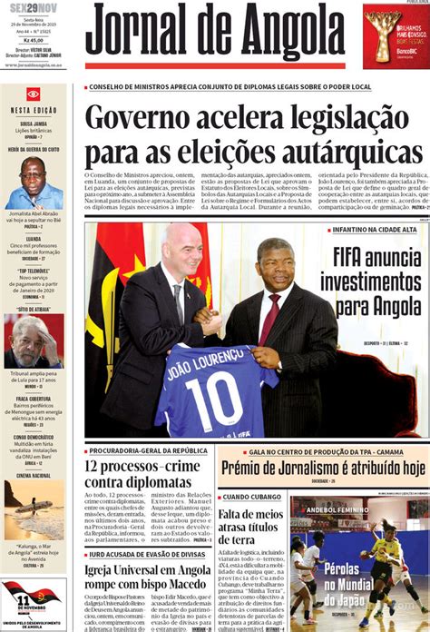 Jornal De Angola Quinta 28 De Novembro De 2019