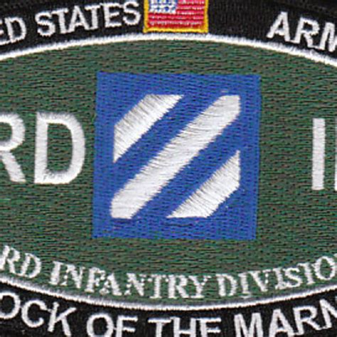 3rd Infantry Division Military Occupational Specialty Mos Patch Rock Of