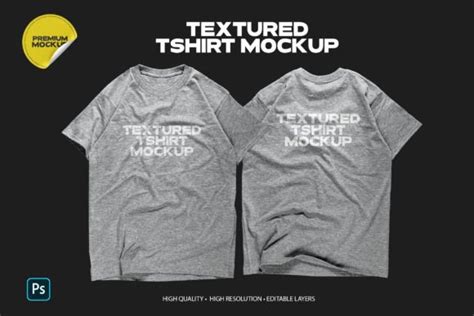 Realistic Textured Tshirt Mockup Graphic By Connverts · Creative Fabrica