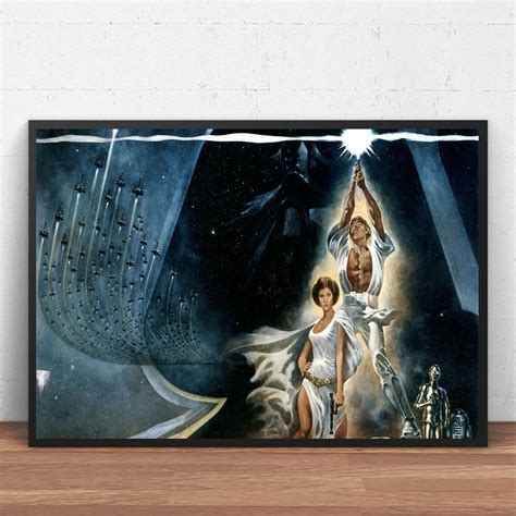 Original Star Wars 1977 Art Decorated Canvas Poster No Frame Etsy