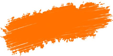 Open Full Size Brush Strokes Orange Paint Brush Png Download