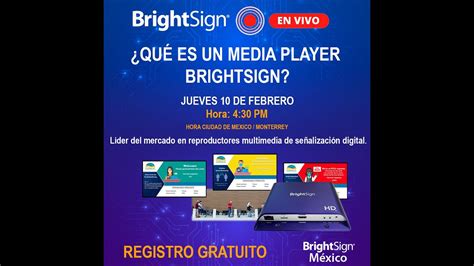 Webinar ¿qué Es Un Media Player Brightsign Digitalsignage Youtube
