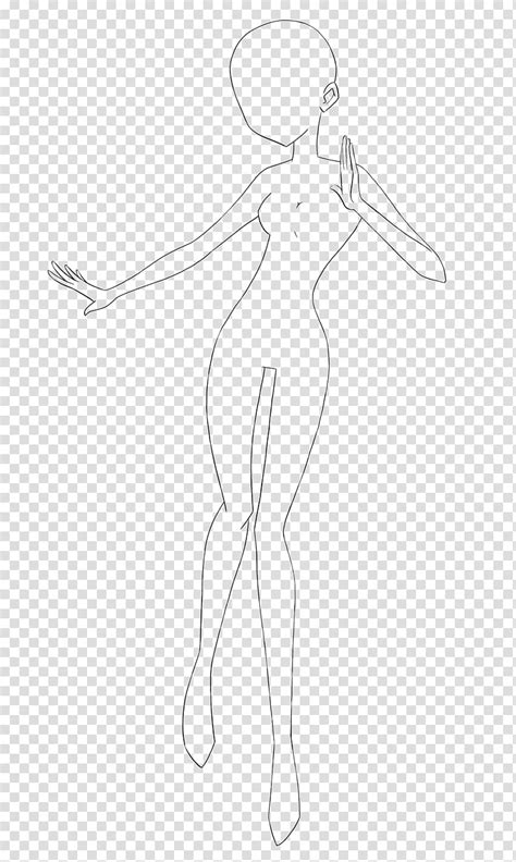 Fu Standing Classic Base Woman Anime Body Illustration