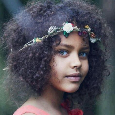 Mixed Race Child Black White Native American Asian