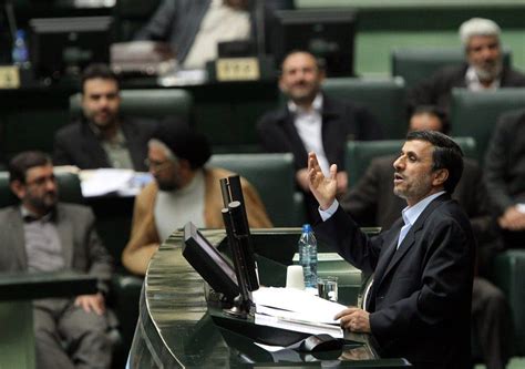 Iranian Parliament Questions Ahmadinejad The New York Times