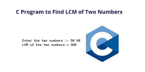C Program To Find Lcm Of Two Numbers Tuts Make