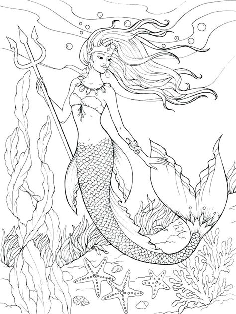 Mermaid Anime Friend Base Sketch Coloring Page