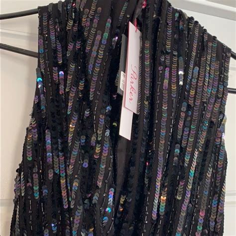 Parker Dresses Parker Sequin Cocktail Dress Faux Wrap Poshmark