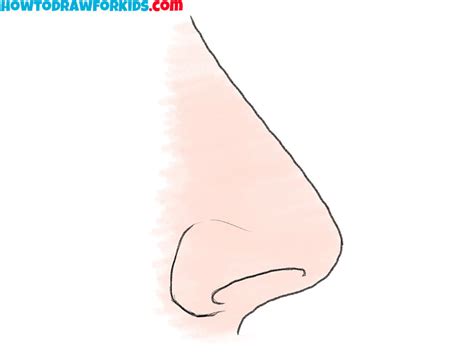 How To Draw A Simple Nose Step By Step Easy Drawing Tutorial For Kids