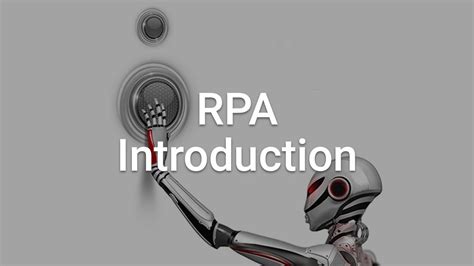 Introduction To Rpa Rpa Basics Youtube