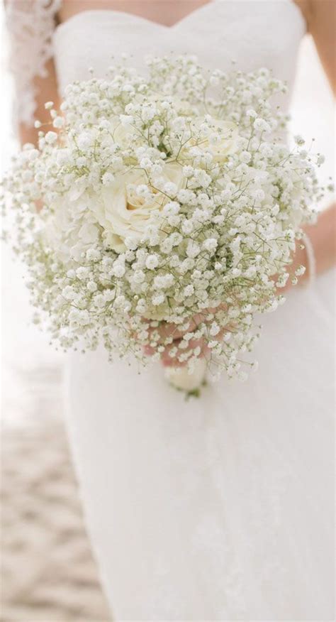 10 Beautiful Babys Breath Wedding Bouquets For Timeless Spring