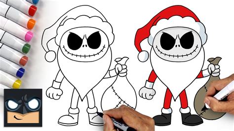 How To Draw Jack Skellington A Nightmare Before Christmas Youtube