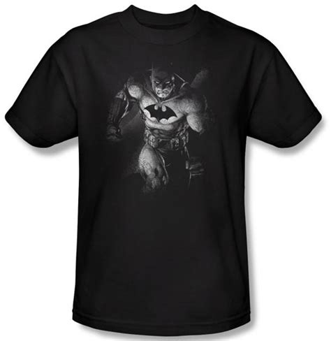 Batman T Shirt Materialized Adult Black Tee Batman T Shirts