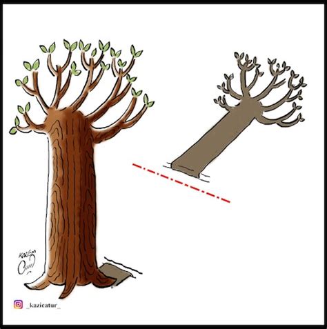 Tree Shadow By Hossein Kazem Politics Cartoon Toonpool