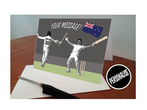 Haus And Garten Personalised Cricket Cricketer A5 Birthday Card