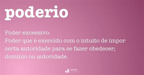 Poderio Dicionário Online De Português