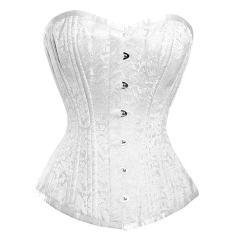 White Bridal Waist Training Corset Top White Corset Gothic Corset